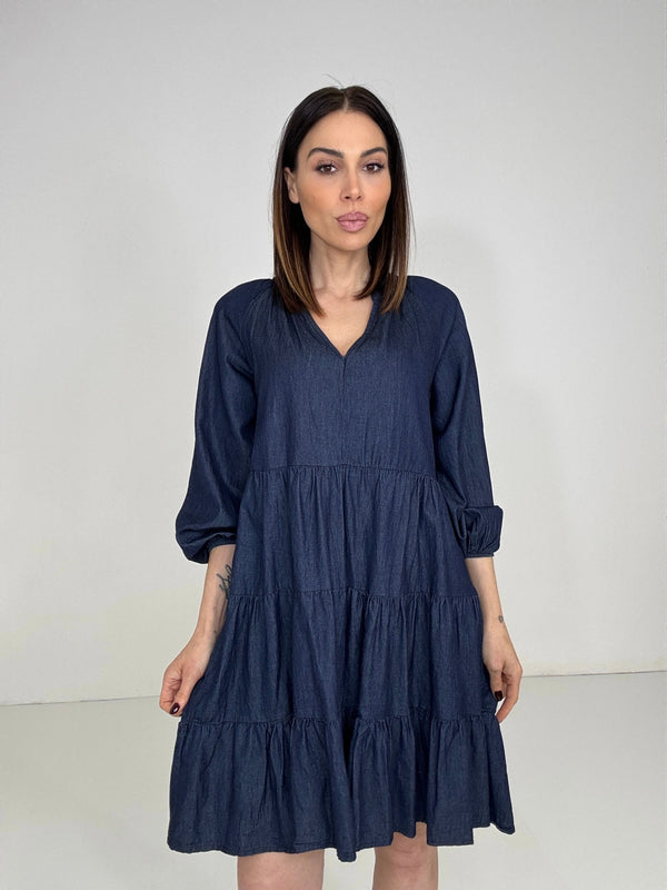 Abito blu denim FEDERICA BI
