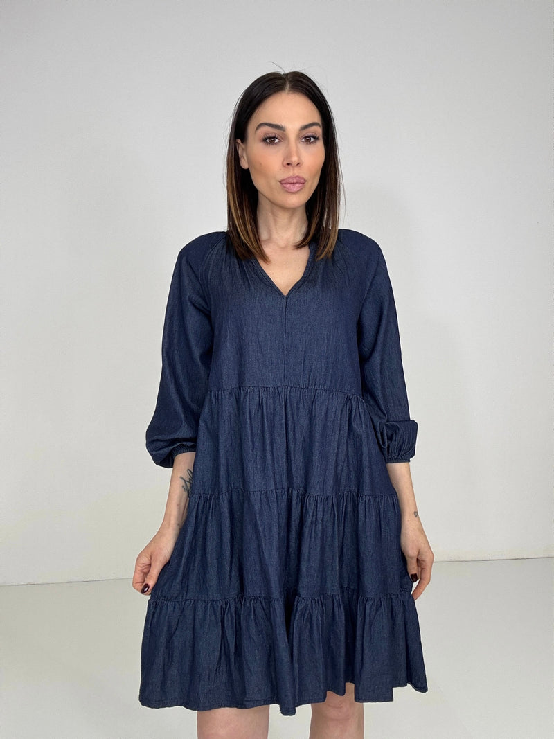 Abito blu denim FEDERICA BI