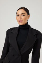 Maglia nera in viscosa FEDERICA BI