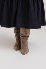 Stivaletto sabbia suede FEDERICA BI