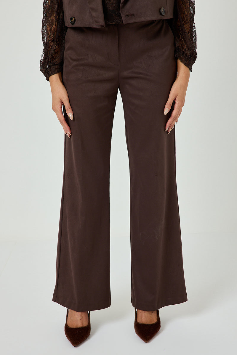 Pantalone moro in ecosuede FEDERICA BI