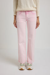Denim jeans rosa pastello FEDERICA BI