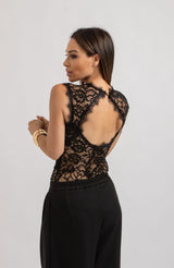 Body nero in pizzo FEDERICA BI