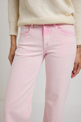 Denim jeans rosa pastello FEDERICA BI