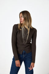 Maglia treccia FEDERICA BI ( vari colori )