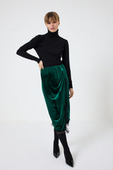 Gonna in velluto e pizzo FEDERICA BI ( più colori )