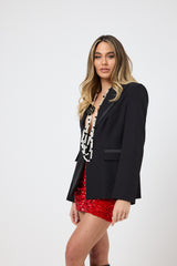 Blazer nero smoking FEDERICA BI