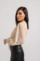 Camicia FEDERICA BI in pizzo crema