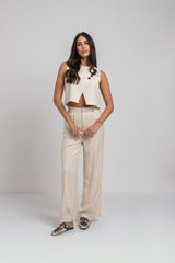 Tailleur beige bottoni FEDERICA BI