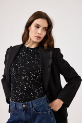 Blazer smoking nero FEDERICA BI
