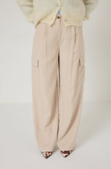 Pantalone cargo beige FEDERICA BI