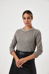 Maglia collo gioiello FEDERICA BI