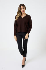 Maglia in lana scollo V FEDERICA BI