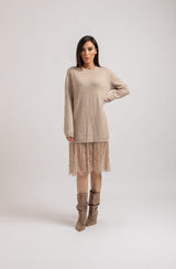 Abito FEDERICA BI tricot e pizzo