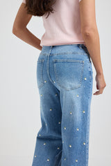 Denim fiorellini FEDERICA BI