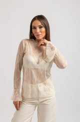 Maglia in pizzo FEDERICA BI (tre colori)