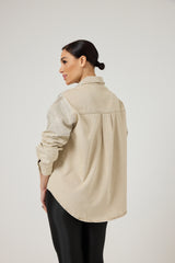 Camicia in denim e cristalli FEDERICA BI