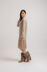 Abito FEDERICA BI tricot e pizzo