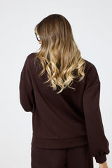 Completo tuta in punto Milano moro FEDERICA BI