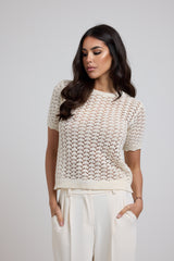 Maglia traforata FEDERICA BI (due colori)