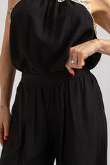 Completo nero top e pantalone FEDERICA BI