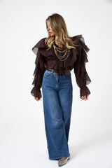 Camicia moro volant FEDERICA BI