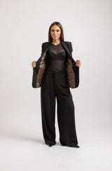 Body nero in tulle FEDERICA BI