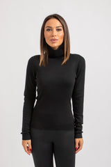 Maglia nera in lana FEDERICA BI