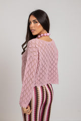 Maglia traforata lurex FEDERICA BI (due colori)
