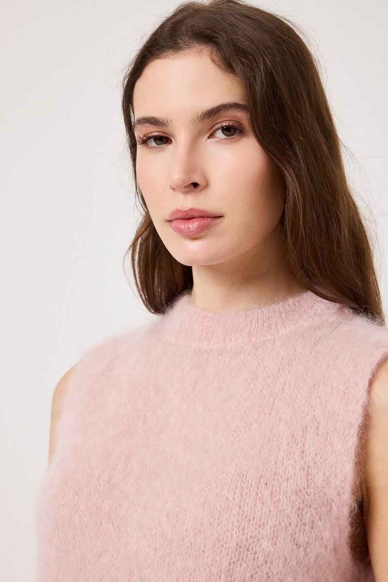 Gilet kid mohair ( vari colori ) FEDERICA BI