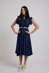 Abito in denim blu FEDERICA BI
