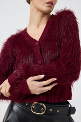 Cardigan in ciniglia FEDERICA BI ( due colori )