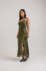 Abito FEDERICA BI slip Dress in viscosa e pizzo
