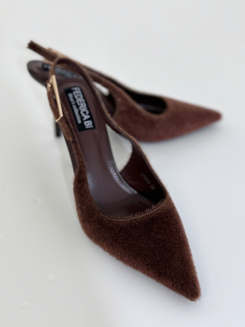 Sling back in ecocavallino FEDERICA BI ( vari colori )