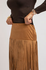 Gonna in suede frange FEDERICA BI