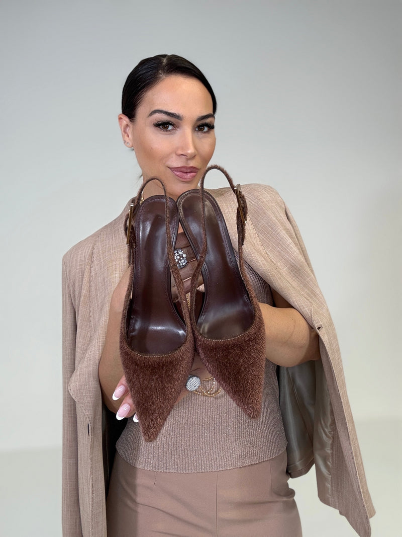Sling back in ecocavallino FEDERICA BI ( vari colori )