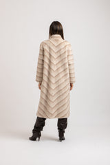 Ecopelliccia beige FEDERICA BI