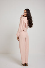 Pantalone denim rosa FEDERICA BI