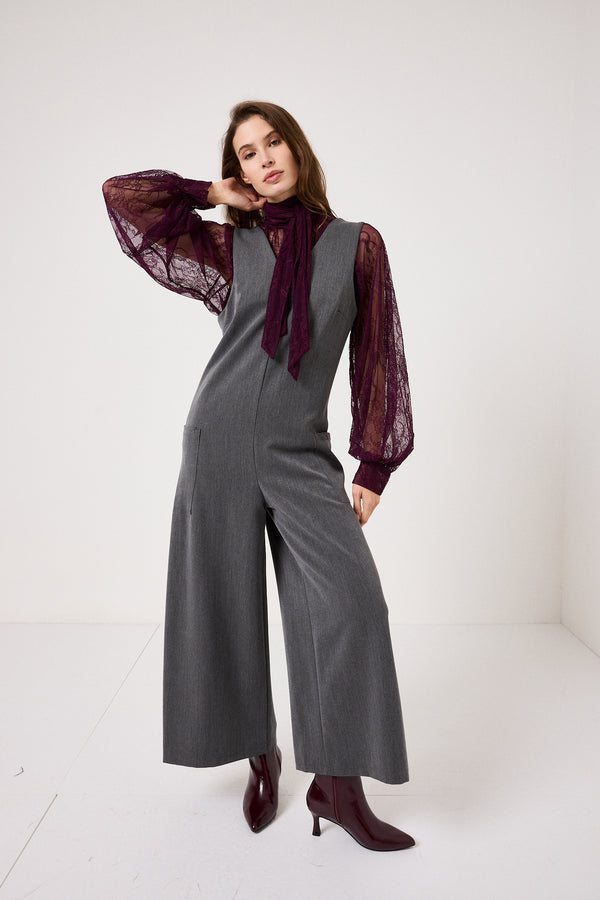 Tuta intera grigio mélange FEDERICA BI