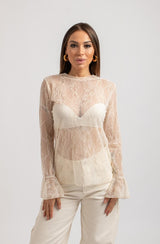 Maglia in pizzo FEDERICA BI (tre colori)