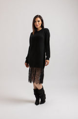 Abito FEDERICA BI tricot e pizzo