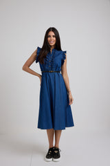 Abito in denim azzurro FEDERICA BI