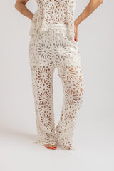 Pantalone bianco crochet FEDERICA BI