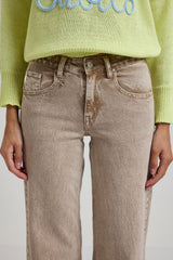 Denim jeans beige FEDERICA BI