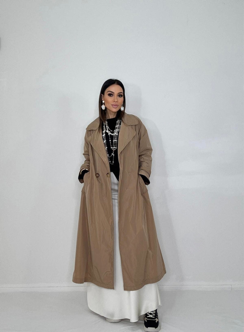 Trench camel AMIRA FEDERICA BI