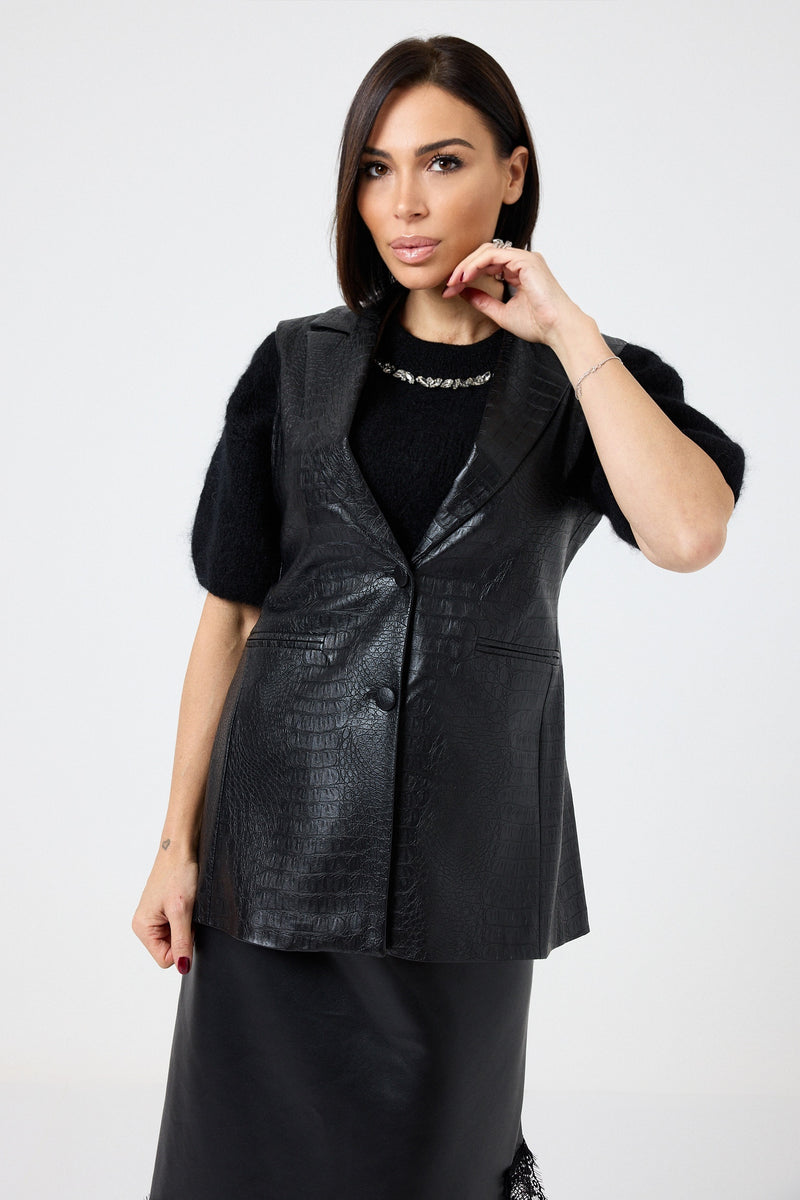Gilet in similpelle FEDERICA BI