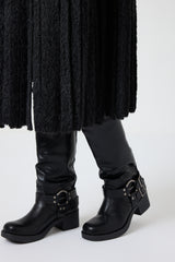 Anfibio nero borchiette FEDERICA BI