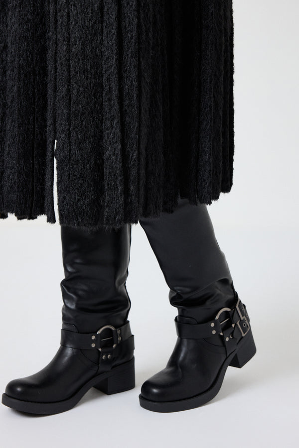 Anfibio nero borchiette FEDERICA BI