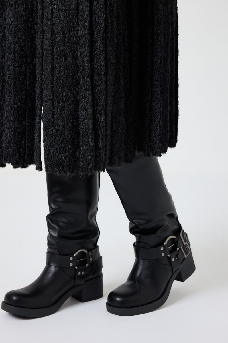 Anfibio nero borchiette FEDERICA BI