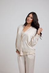 Cardigan seta manica FEDERICA BI (piu’ colori)
